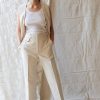 Clothing CARON CALLAHAN | Carisi Pant | Cream Canvas