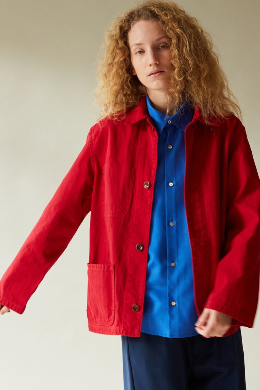 Clothing CARON CALLAHAN Krasner Jacket Scarlet Herringbone