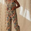 Clothing CARON CALLAHAN | Adele Jumpsuit | Graphic Floral Poplin