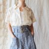 Clothing CARON CALLAHAN | Devon Short | Navy Mini Plaid