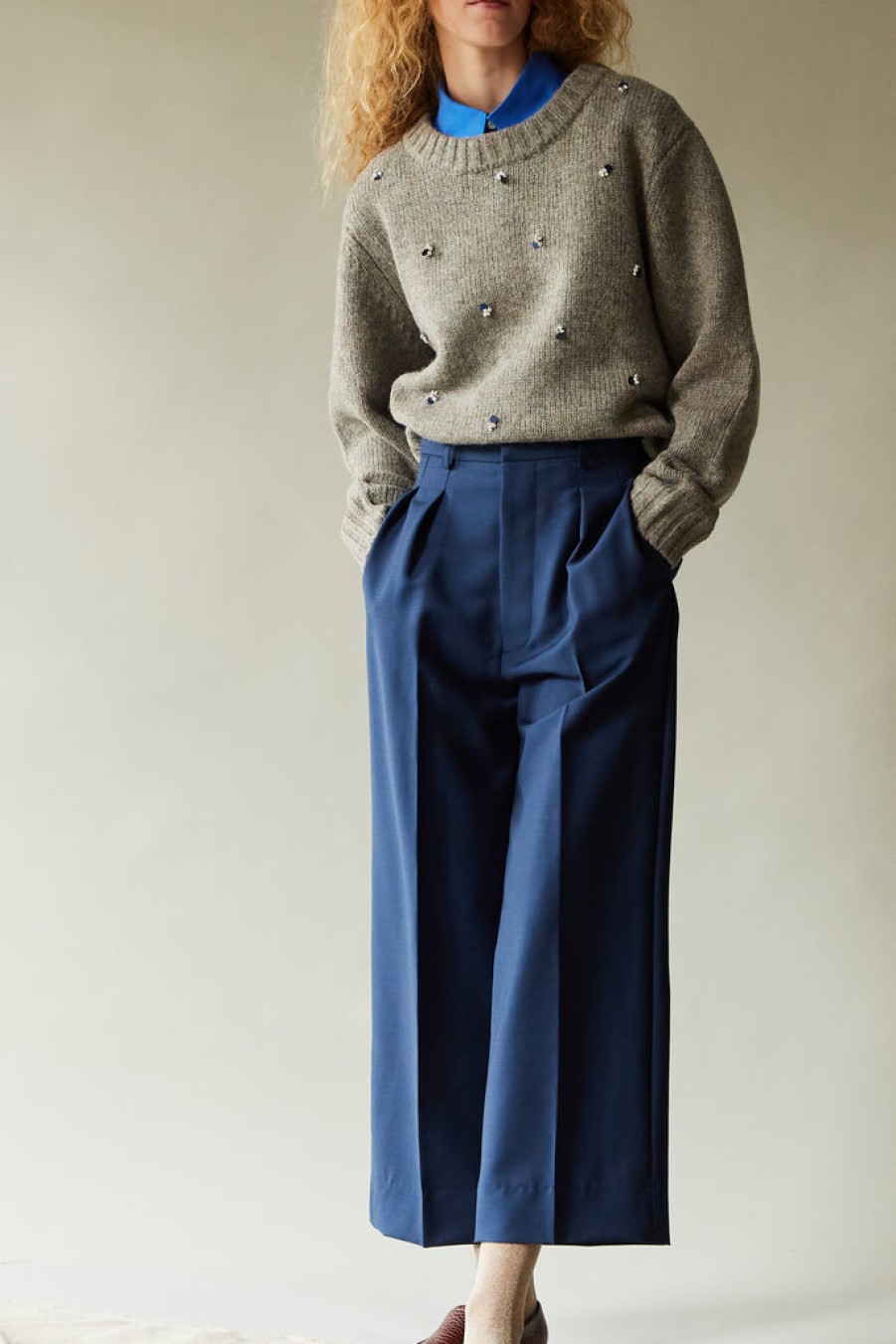 Clothing CARON CALLAHAN | William Pant | Marine Tropical Wool