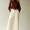 Clothing CARON CALLAHAN | Andes Pant | Cream Herringbone Twill